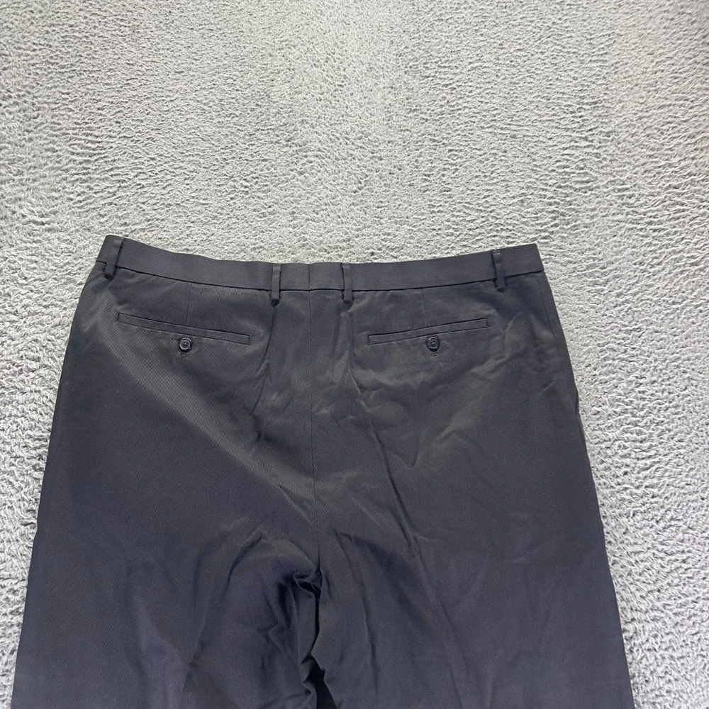 Banana Republic Pant Mens 42x32 Black Cotton Dress Straight Slim Preppy Business